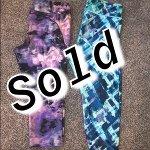 2 Pair XL cropped Leggings